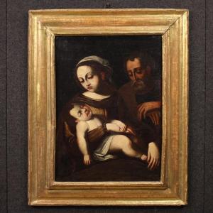 Antico quadro italiano del XVII secolo, Sacra Famiglia
