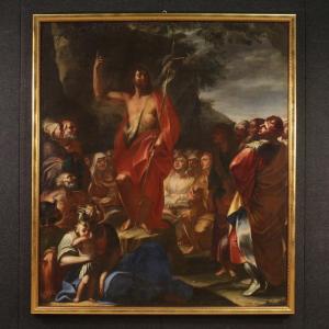 Grande quadro italiano del XVII secolo, Predica di San Giovanni Battista