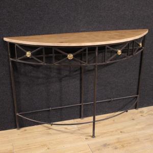 Console francese a mezzaluna del XX secolo