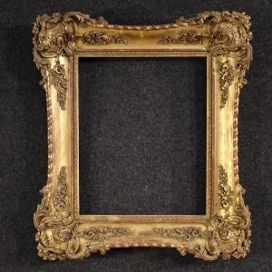 Cornice italiana dorata Napoleone III del XIX secolo