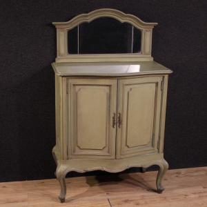 Credenza italiana laccata con specchiera del XX secolo