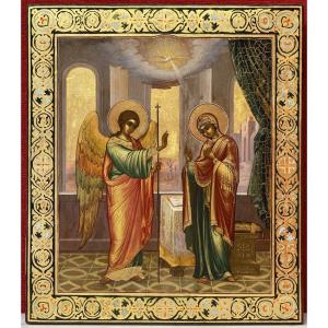 Icon Of The Annunciation, Russia, St. Petersburg, 19th Century