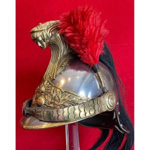 Model 1874 Troop Helmet Of The 13th Dragoon Regiment, Dated 1880, French Cavalry, Ww1