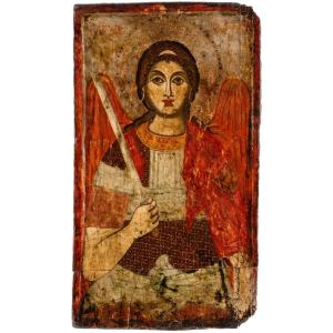 Monumental Icon Of Saint Michael The Archangel, 16th-century Greek Iconostasis