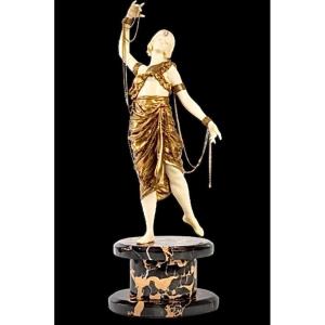 Chryselephantine Dancer By R. Marquet