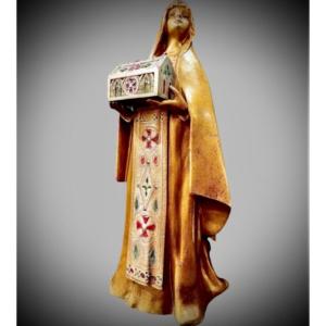 Georges Van Der Straeten (aloys) Bronze "the Secret"