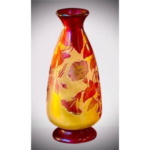 Emile Gallé Vase Decorated With Bindweed 