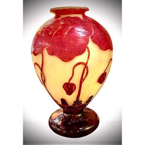 Charles Schneider Vase, Le Verre Français 