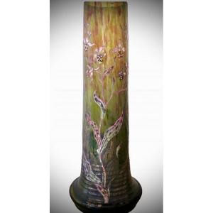 Cristallerie D Emile Galle Art Nouveau Vase