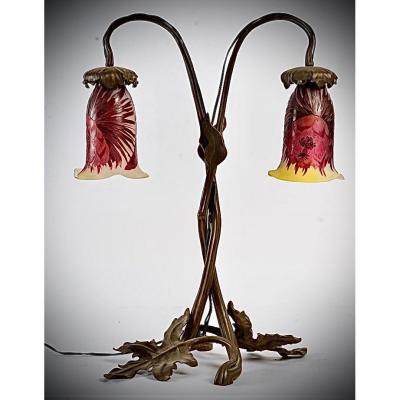 Double D Lamp Emile GallÉ