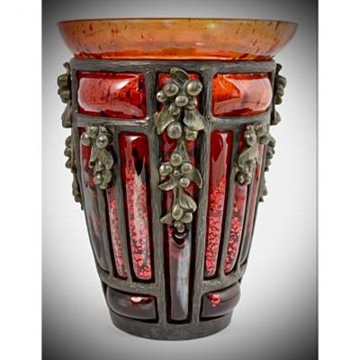 Daum And Majorelle Vase