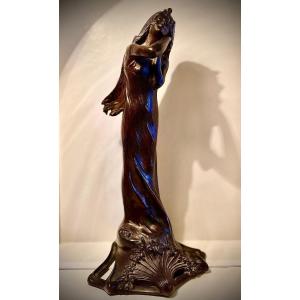 Bronze Art Nouveau By Raphael Charles Peyre 1872/1949 And Charles Louchet
