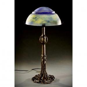 Important Lamp By Daum And Louis Majorelle