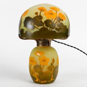 Lamp D Emile Galle A Decor Of Marsh Buttercups