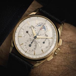Universal Geneva Tri- Compax Yellow Gold 18kts -1957-