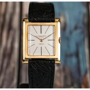 Audemars Piguet Tank 18kt Yellow Gold Double Signature "gubelin" -1962- 