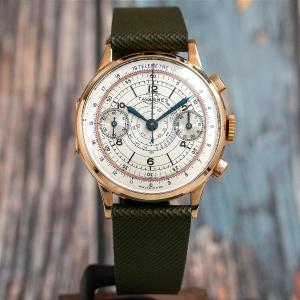  Tavannes Chronograph Rangefinder/tachymeter 18k Yellow Gold 1940- 