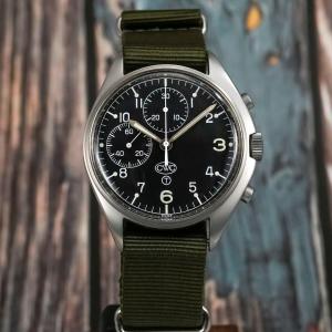Cwc Pilot Chronograph Royal Navy Fleet Air Arm -1980-