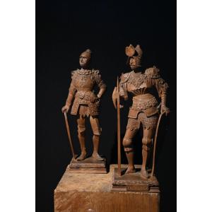 19th-century Wooden Sculpture Of Theodore The Great