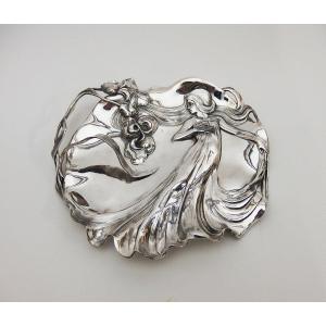 Art Nouveau Card Plate By Wmf