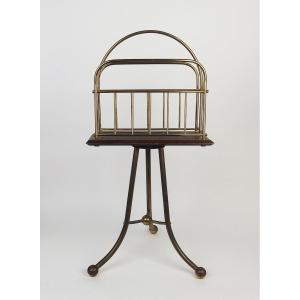 Victorian Style Swivel Magazine Rack