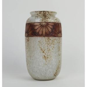 Art Deco Glass Vase By Legras