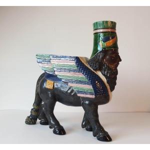 Ceramic "lamassu" Vase 