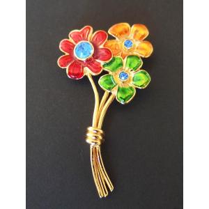 Yves Saint Laurent Flower Bouquet Brooch