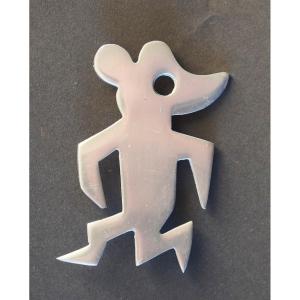 Aluminum "mickey" Brooch Attributed To Glen Yank