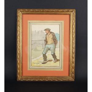 "walking Man" By Auguste Lucien Bognard