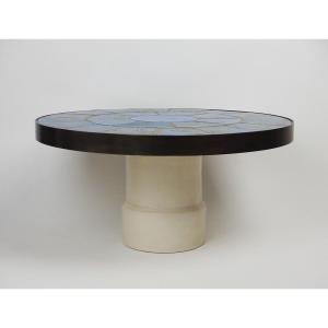 Round Coffee Table Attributed To Jacques Blin