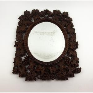 Carved Wooden Wall Mirror