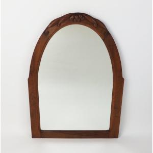 Art Deco Mirror With Walnutframe