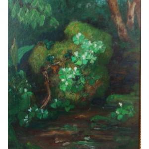 Oil On Hardboard By Georges Frèset