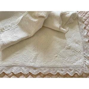 Genuine Small Antique Vermiculated Boutis, 18/19th Century, Provence: Collection - Antique Linen