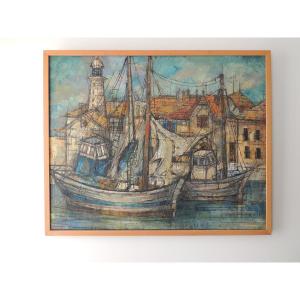 Oil On Canvas, Painting Signed B. Stern 