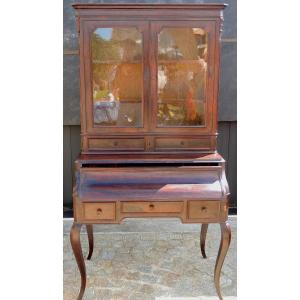 Bonheur Du Jour, Woman's Desk, Rosewood Furniture, Louis XV Style, 19th Century