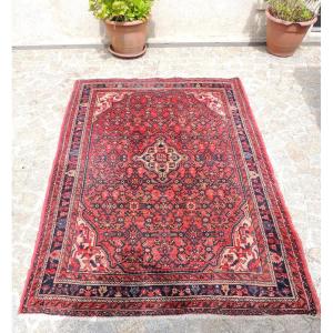 Iran Rug, Handmade Wool On Cotton Kachan Rug, 50s - 60s, 20th Century 