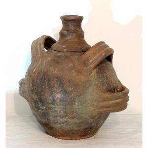 Pottery, Terracotta Passerby Gourd From The South West Of France, 18th Century