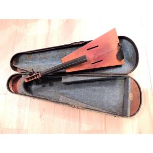 Violin, Trapezoidal Violin By Félix Savard 1819, Original Box, 19th Century 