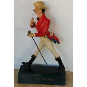 Johnnie Walker, Dandy With Monocle, Advertising Object, Maison Papi Et Cie 1950s, 20th Century