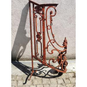 Wrought Iron Staircase Start, Artistic Ironwork, Louis XV Transition, 18th Century