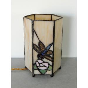 Bedside Lamp, Night Light, Tiffany Style Lamp, 20th Century
