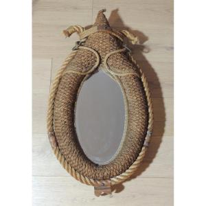 Mirror In The Shape Of A Rope Necklace, Created By Designers A. Audoux And Frida Minet, 20th Century 