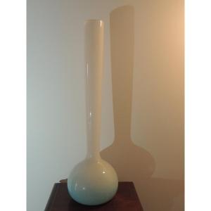 Large Vase, Soliflore In Paste Of Glass, Art Nouveau, 20th