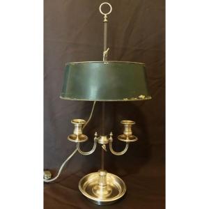 Bouillotte Lamp In Silver Bronze