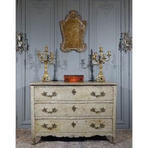 Louis XV Painted Chest Of Drawers