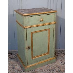 Large 18th Century Italian Painted Bedside Table