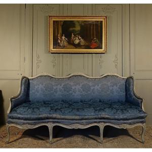 Large Louis XV Period Sofa Attributed To Jb Gourdin