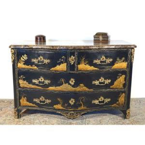 Martin Varnish Chest Of Drawers Stamped M.criard
